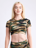 Crop Top - Olive Green