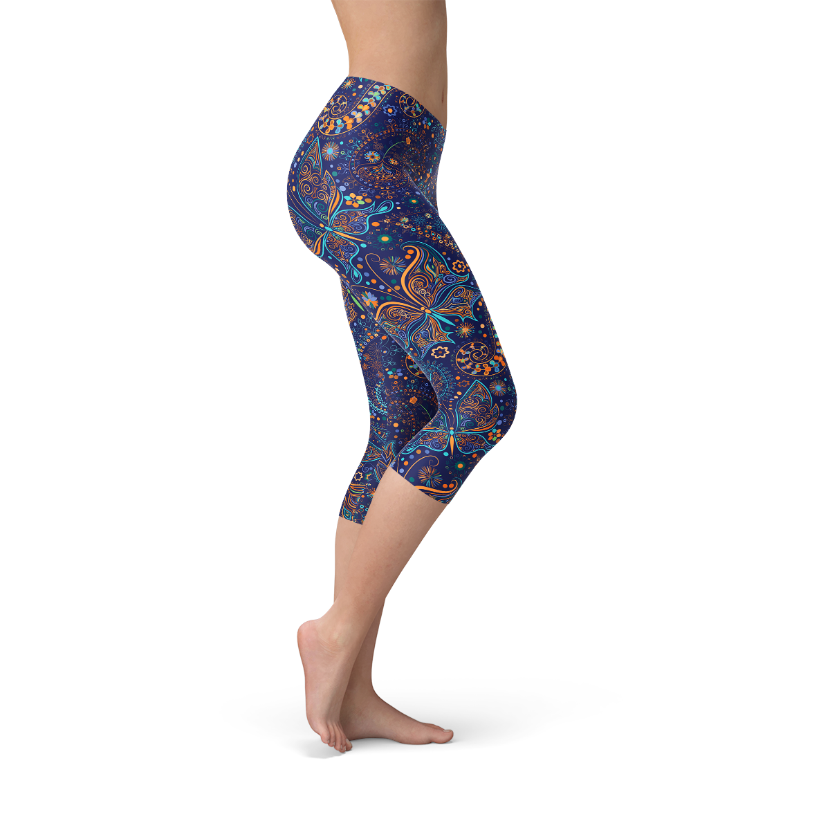 Paisley Capri Leggings